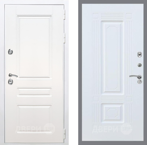 Входная металлическая Дверь Рекс (REX) Премиум-н Силк Сноу FL-2 Силк Сноу в Фрязино