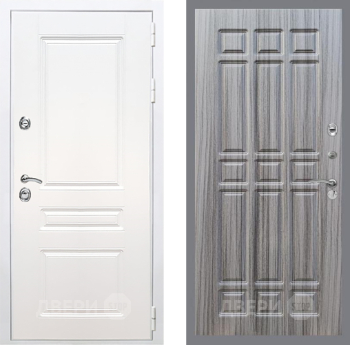 Входная металлическая Дверь Рекс (REX) Премиум-н Силк Сноу FL-33 Сандал грей в Фрязино