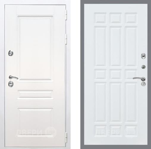 Входная металлическая Дверь Рекс (REX) Премиум-н Силк Сноу FL-33 Силк Сноу в Фрязино