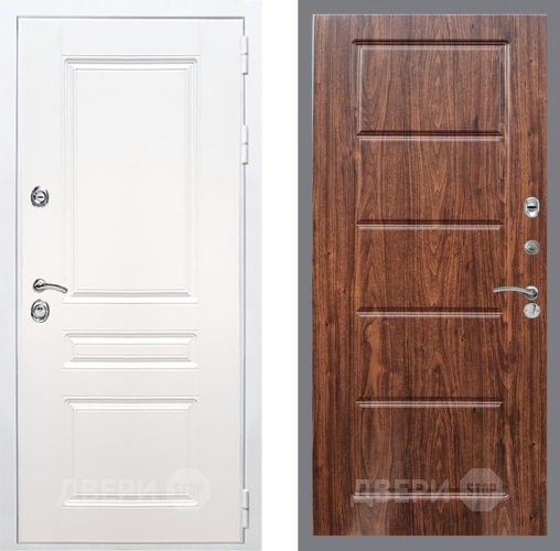 Дверь Рекс (REX) Премиум-н Силк Сноу FL-39 орех тисненый в Фрязино