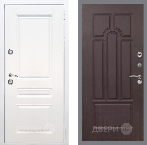 Входная металлическая Дверь Рекс (REX) Премиум-н Силк Сноу FL-58 Венге в Фрязино