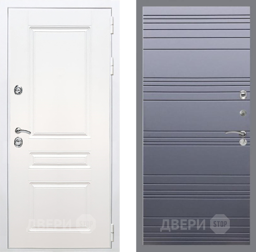 Входная металлическая Дверь Рекс (REX) Премиум-н Силк Сноу Line Силк титан в Фрязино