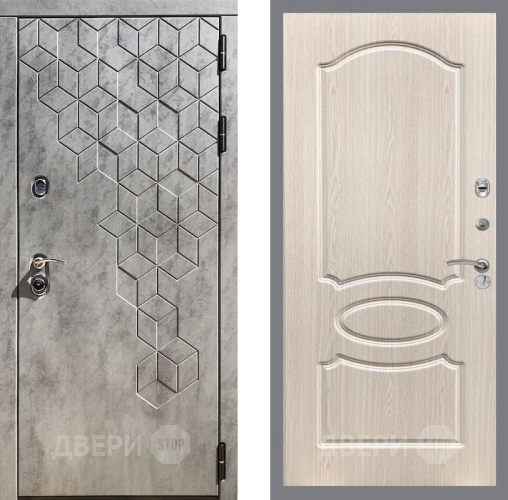 Входная металлическая Дверь Рекс (REX) 23 FL-128 Беленый дуб в Фрязино