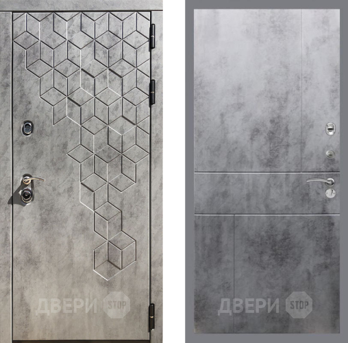 Входная металлическая Дверь Рекс (REX) 23 FL-290 Бетон темный в Фрязино