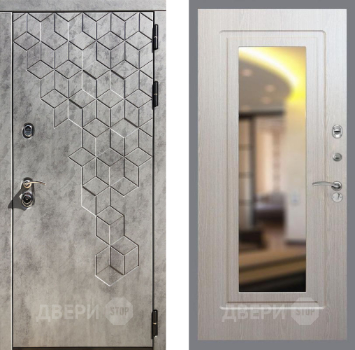 Входная металлическая Дверь Рекс (REX) 23 FLZ-120 Беленый дуб в Фрязино