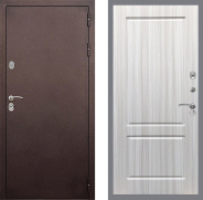 Дверь Стоп КЛАССИК Медь ФЛ-117 Сандал белый