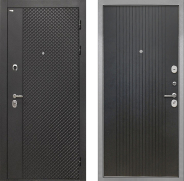 Дверь Интекрон (INTECRON) Олимпия Black 4К ФЛ-295 Лофт черный 860х2050 мм